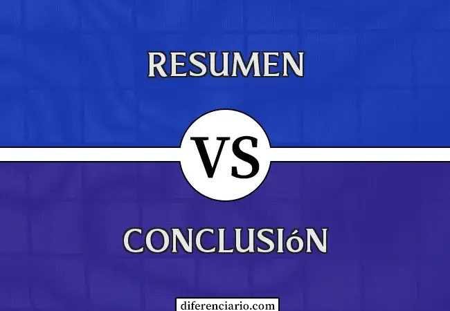 Diferencia entre Resumen y Conclusión