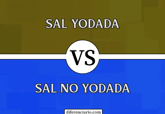 Diferencia entre sal yodada y sal no yodada