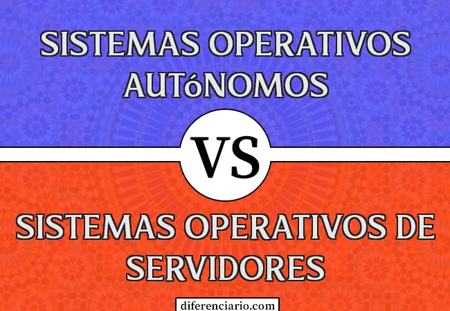 Diferencia entre sistemas operativos autónomos y sistemas operativos de servidor