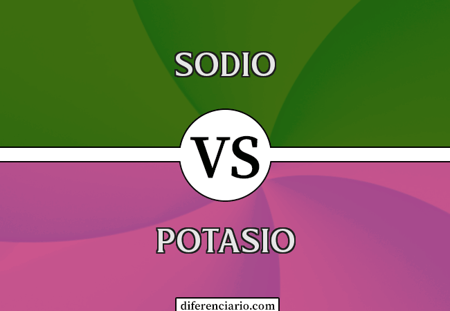 Diferencia entre sodio y potasio