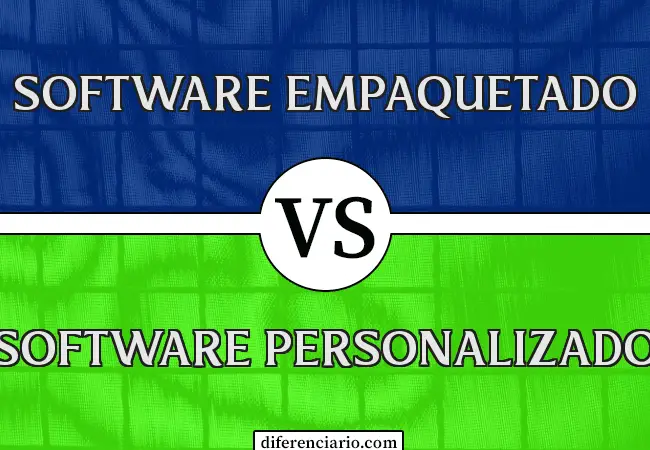 Diferencia entre software empaquetado y software personalizado