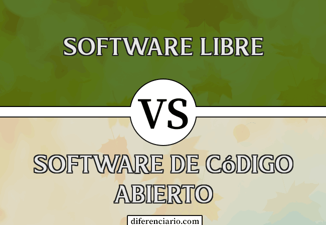 Diferencia entre software libre y software de código abierto