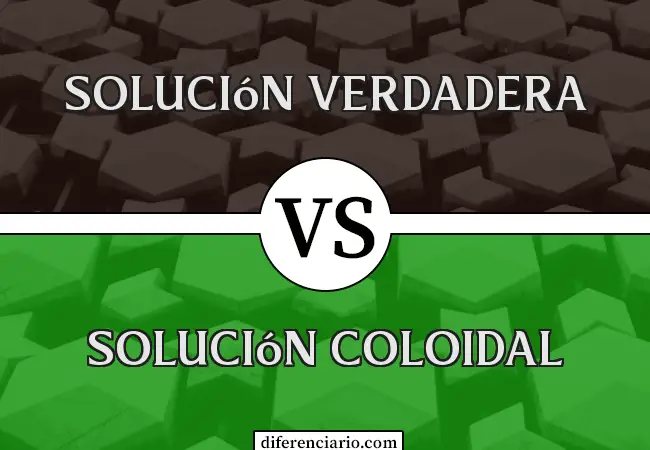 Diferencia entre solución verdadera y solución coloidal