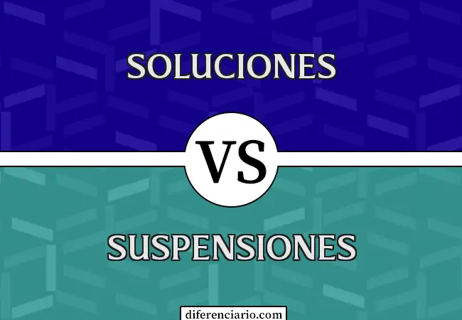 Diferencia entre soluciones y suspensiones