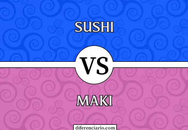 Diferencia entre sushi y maki