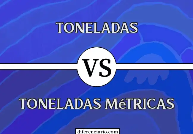 Diferencia entre tonelada y tonelada métrica