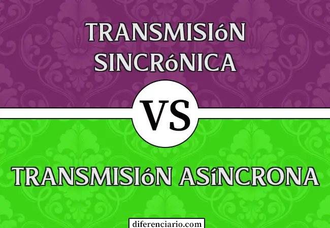 Diferencia entre transmisión sincrónica y transmisión asincrónica