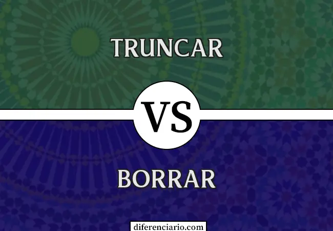 Diferencia entre Truncar y Borrar
