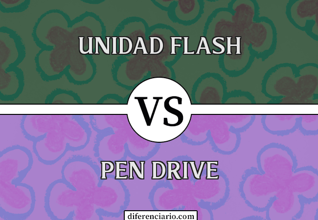 Diferencia entre Flash Drive y Pen Drive
