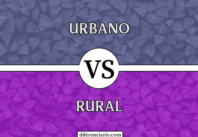 Diferencia entre urbano y rural