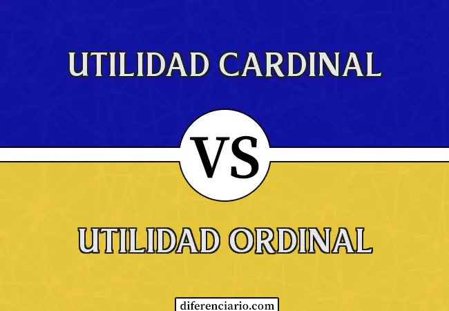 Diferencia entre utilidad cardinal y utilidad ordinal