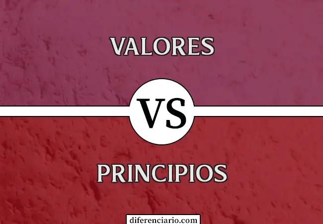 Diferencia entre valores y principios