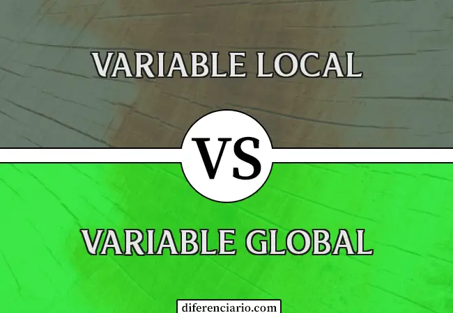 Diferencia entre variable local y variable global