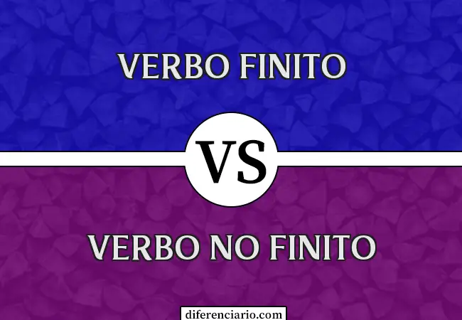Diferencia entre verbo finito y verbo no finito