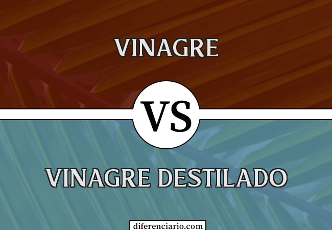 Diferencia entre vinagre y vinagre destilado