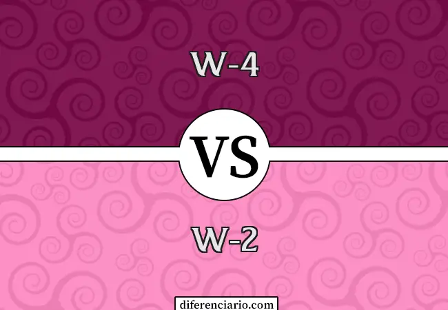 Diferencia entre W-4 y W-2