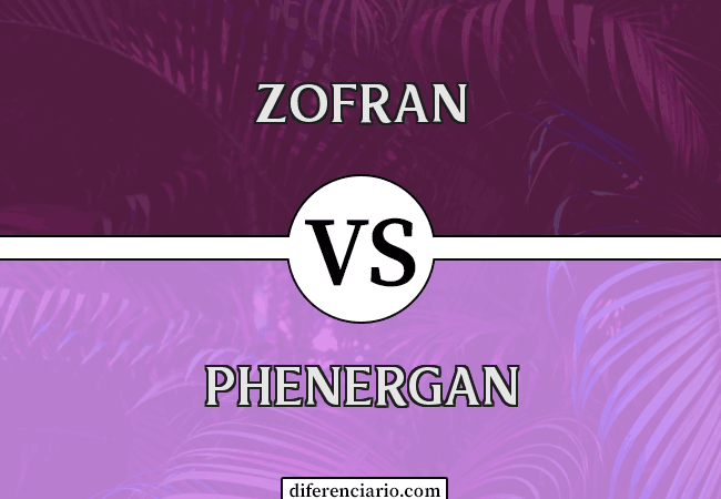 Diferencia entre Zofran y Phenergan