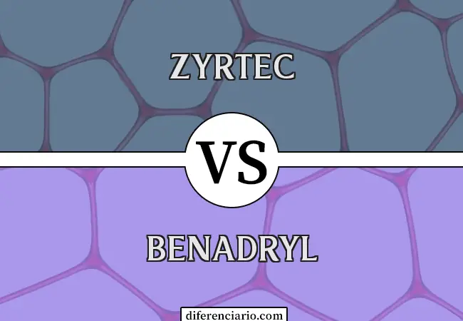Diferencia entre Zyrtec y Benadryl